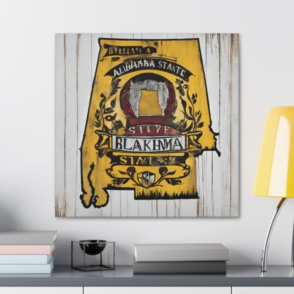 Alabama Canvas Gallery Wraps &#8211; Alabara Home Office Bedroom Living Room Wall Decor Canvas Art &#8211; Housewarming Gifts &#8211; AL New Home Gifts
