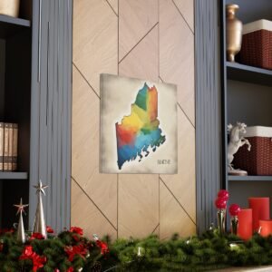Maine Canvas Gallery Wraps &#8211; Maine Bedroom Office Living Room Home Wall Decor Canvas Art &#8211; Housewarming Gifts &#8211; ME New Home Gifts