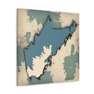 Maine Canvas Gallery Wraps &#8211; Maine Bedroom Office Home Living Room Wall Decor Canvas Art &#8211; Housewarming Gifts &#8211; ME New Home Gifts