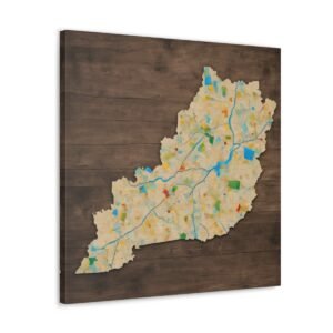 Kentucky Canvas Gallery Wraps &#8211; Kentucky Bedroom Home Office Living Room Wall Decor Canvas Art &#8211; Housewarming Gifts &#8211; KY New Home Gifts