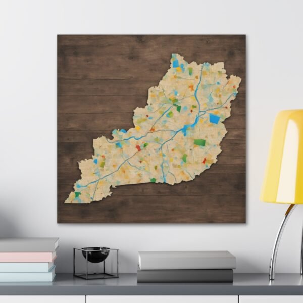 Kentucky Canvas Gallery Wraps &#8211; Kentucky Bedroom Home Office Living Room Wall Decor Canvas Art &#8211; Housewarming Gifts &#8211; KY New Home Gifts