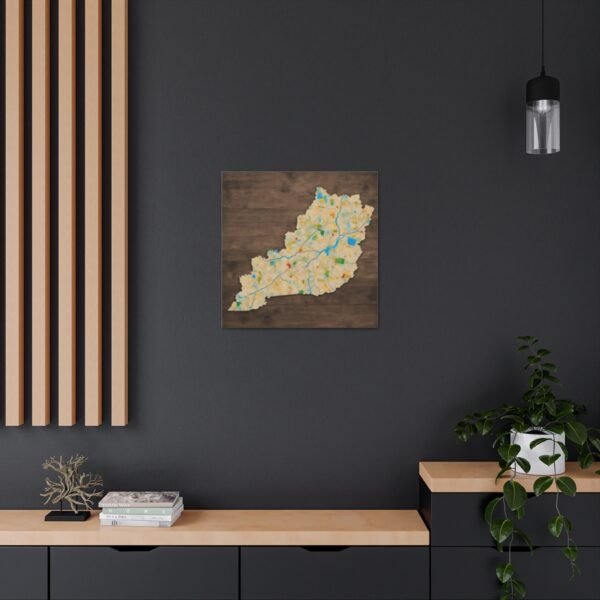 Kentucky Canvas Gallery Wraps &#8211; Kentucky Bedroom Home Office Living Room Wall Decor Canvas Art &#8211; Housewarming Gifts &#8211; KY New Home Gifts