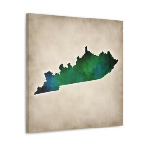 Kentucky Canvas Gallery Wraps &#8211; Kentucky Living Room Home Office Bedroom Wall Decor Canvas Art &#8211; Housewarming Gifts &#8211; KY New Home Gifts