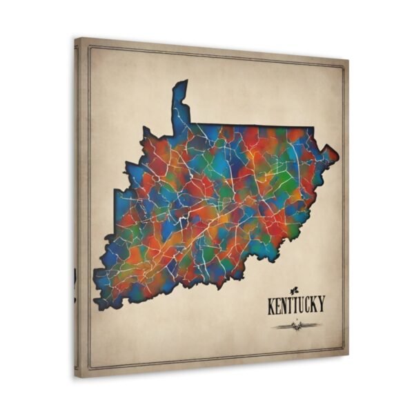 Kentucky Canvas Gallery Wraps &#8211; Kentucky Home Office Bedroom Living Room Wall Decor Canvas Art &#8211; Housewarming Gifts &#8211; KY New Home Gifts