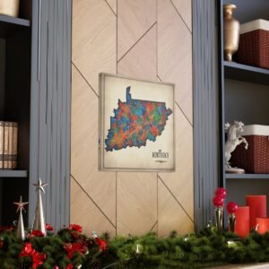 Kentucky Canvas Gallery Wraps &#8211; Kentucky Home Office Bedroom Living Room Wall Decor Canvas Art &#8211; Housewarming Gifts &#8211; KY New Home Gifts