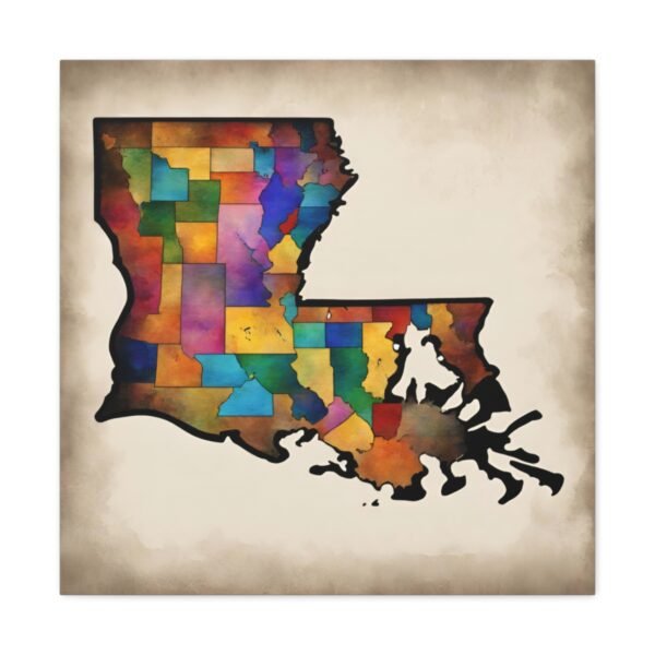 Louisiana Canvas Gallery Wraps &#8211; Louisiana Home Office Bedroom Living Room Wall Decor Canvas Art &#8211; Housewarming Gifts &#8211; LA New Home Gifts