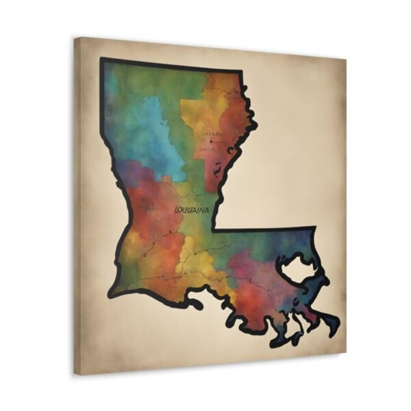 Louisiana Canvas Gallery Wraps &#8211; Louisiana Home Bedroom Living Room Office Wall Decor Canvas Art &#8211; Housewarming Gifts &#8211; LA New Home Gifts