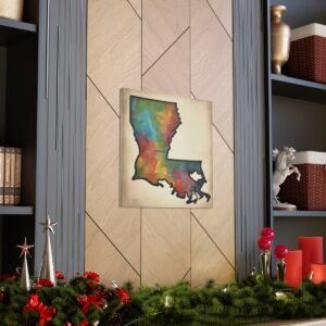 Louisiana Canvas Gallery Wraps &#8211; Louisiana Home Bedroom Living Room Office Wall Decor Canvas Art &#8211; Housewarming Gifts &#8211; LA New Home Gifts