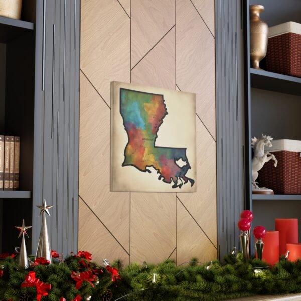 Louisiana Canvas Gallery Wraps &#8211; Louisiana Home Bedroom Living Room Office Wall Decor Canvas Art &#8211; Housewarming Gifts &#8211; LA New Home Gifts