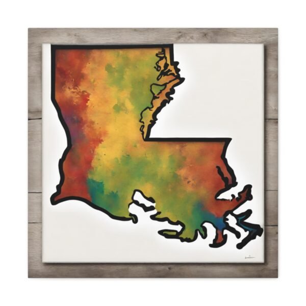 Louisiana Canvas Gallery Wraps &#8211; Louisiana Bedroom Living Room Home Office Wall Decor Canvas Art &#8211; Housewarming Gifts &#8211; LA New Home Gifts