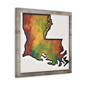 Louisiana Canvas Gallery Wraps &#8211; Louisiana Bedroom Living Room Home Office Wall Decor Canvas Art &#8211; Housewarming Gifts &#8211; LA New Home Gifts