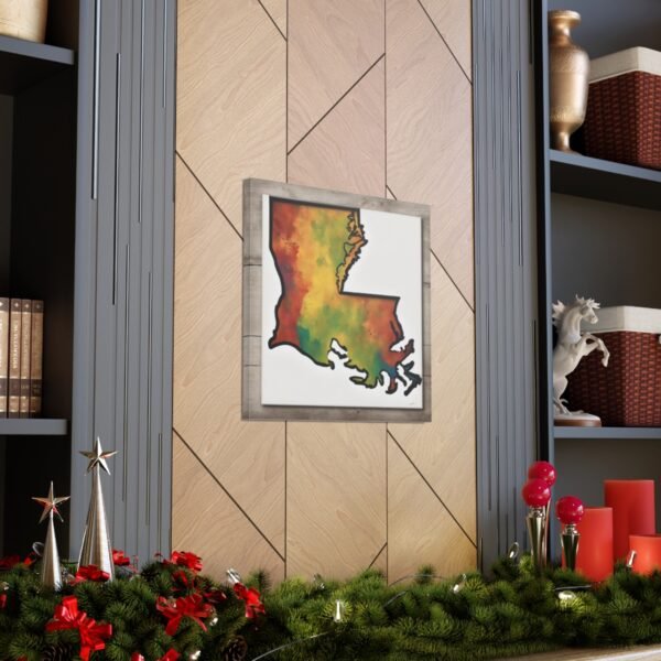 Louisiana Canvas Gallery Wraps &#8211; Louisiana Bedroom Living Room Home Office Wall Decor Canvas Art &#8211; Housewarming Gifts &#8211; LA New Home Gifts