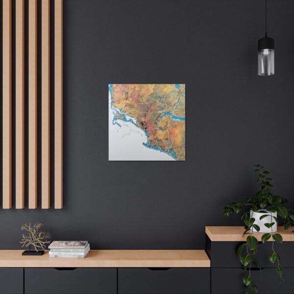 Massachusetts Canvas Gallery Wraps &#8211; Massachusetts Living Room Home Office Wall Decor Canvas Art &#8211; Housewarming Gifts &#8211; MA New Home Gifts
