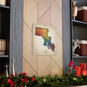Massachusetts Canvas Gallery Wraps &#8211; Massachusetts Home Office Living Room Wall Decor Canvas Art &#8211; Housewarming Gifts &#8211; MA New Home Gifts