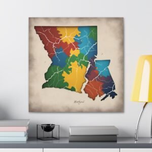 Maryland Canvas Gallery Wraps &#8211; Maryland Bedroom Living Room Home Office Wall Decor Canvas Art &#8211; Housewarming Gifts &#8211; MD New Home Gifts