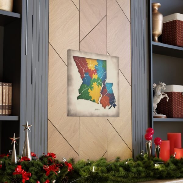 Maryland Canvas Gallery Wraps &#8211; Maryland Bedroom Living Room Home Office Wall Decor Canvas Art &#8211; Housewarming Gifts &#8211; MD New Home Gifts