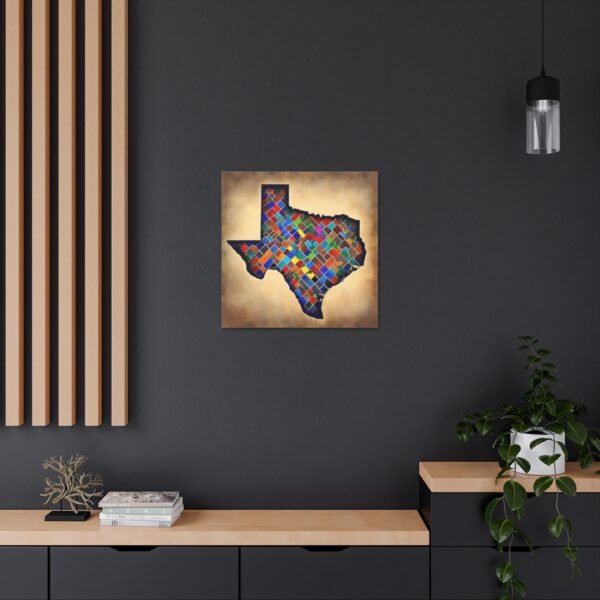 Texas Canvas Gallery Wraps &#8211; Texas Office Bedroom Living Room Wall Decor Home Bedroom Canvas Art &#8211; Housewarming Gifts &#8211; TX New Home Gifts