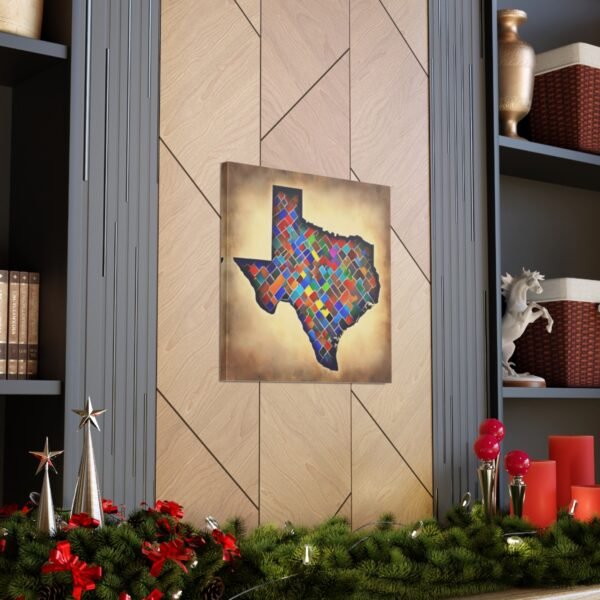 Texas Canvas Gallery Wraps &#8211; Texas Office Bedroom Living Room Wall Decor Home Bedroom Canvas Art &#8211; Housewarming Gifts &#8211; TX New Home Gifts