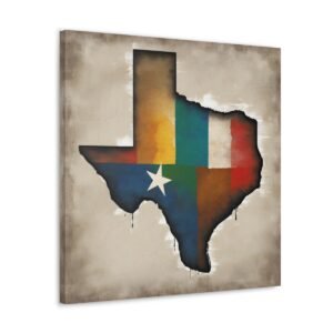 Texas Canvas Gallery Wraps &#8211; Texas Office Living Room Wall Decor Bedroom Home Canvas Art &#8211; Housewarming Gifts &#8211; TX New Home Gifts