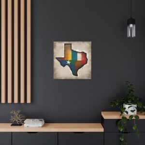 Texas Canvas Gallery Wraps &#8211; Texas Office Living Room Wall Decor Bedroom Home Canvas Art &#8211; Housewarming Gifts &#8211; TX New Home Gifts