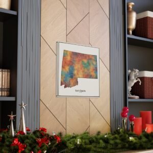 South Dakota Canvas Gallery Wraps &#8211; South Dakota Living Room Wall Decor Bedroom Office  Home Canvas Art &#8211; Housewarming Gifts &#8211; SD Home Gifts