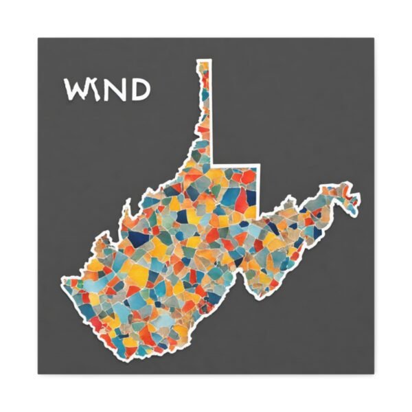 West Virginia Canvas Gallery Wraps &#8211; West Virginia Living Room Wall Decor Bedroom Office  Home Canvas Art &#8211; Housewarming Gifts &#8211; WV Gifts