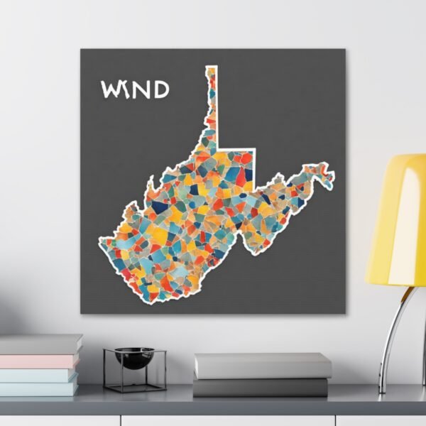 West Virginia Canvas Gallery Wraps &#8211; West Virginia Living Room Wall Decor Bedroom Office  Home Canvas Art &#8211; Housewarming Gifts &#8211; WV Gifts