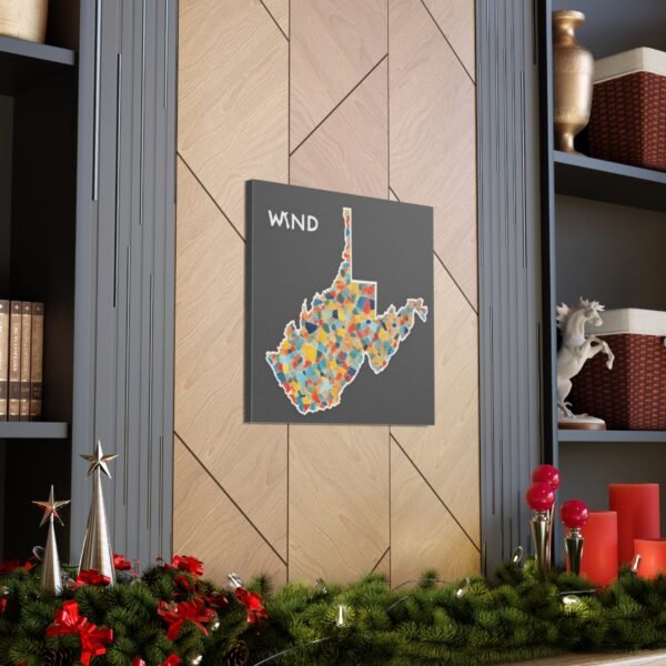 West Virginia Canvas Gallery Wraps &#8211; West Virginia Living Room Wall Decor Bedroom Office  Home Canvas Art &#8211; Housewarming Gifts &#8211; WV Gifts
