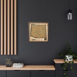 Wyoming Canvas Gallery Wraps &#8211; Wyoming Bedroom Living Room Office Wall Decor Home Canvas Art &#8211; Housewarming Gifts &#8211; WY New Home Gifts