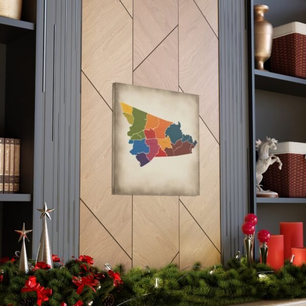 Virginia Canvas Gallery Wraps &#8211; Virginia Bedroom Office Living Room Wall Decor Home Canvas Art &#8211; Housewarming Gifts &#8211; VA New Home Gifts