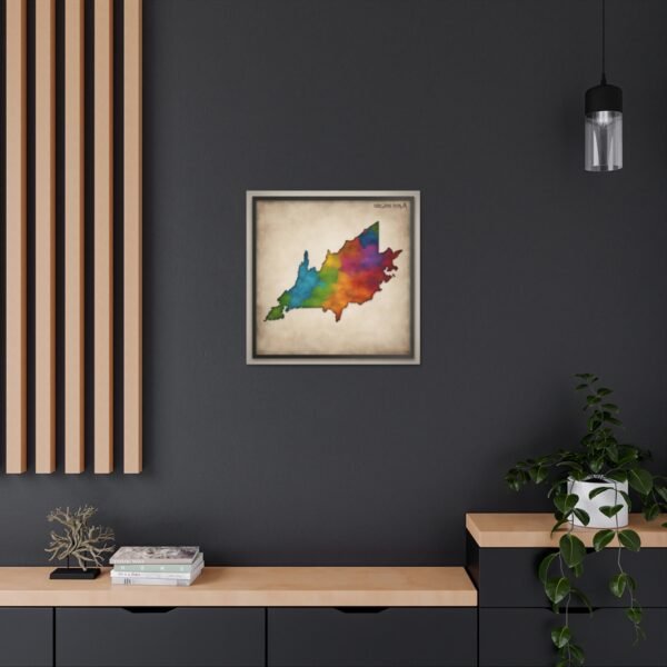 Virginia Canvas Gallery Wraps &#8211; Virginia Bedroom Living Room Office Wall Decor Home Canvas Art &#8211; Housewarming Gifts &#8211; VA New Home Gifts