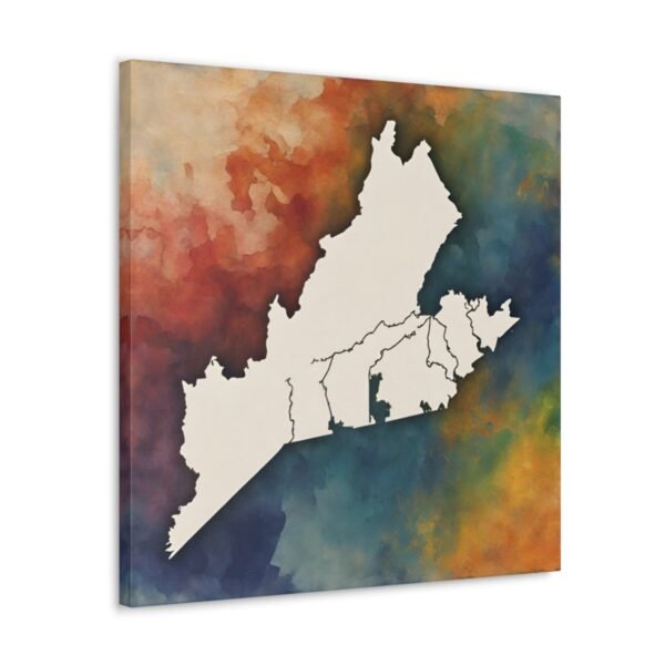 Virginia Canvas Gallery Wraps &#8211; Virginia Living Room Bedroom Office Wall Decor Home Canvas Art &#8211; Housewarming Gifts &#8211; VA New Home Gifts