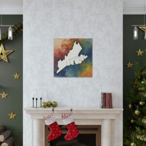 Virginia Canvas Gallery Wraps &#8211; Virginia Living Room Bedroom Office Wall Decor Home Canvas Art &#8211; Housewarming Gifts &#8211; VA New Home Gifts