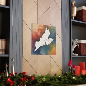Virginia Canvas Gallery Wraps &#8211; Virginia Living Room Bedroom Office Wall Decor Home Canvas Art &#8211; Housewarming Gifts &#8211; VA New Home Gifts