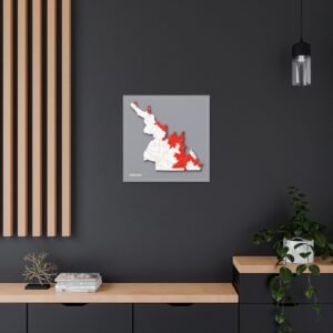 Virginia Canvas Gallery Wraps &#8211; Virginia Living Room Office Bedroom Wall Decor Home Canvas Art &#8211; Housewarming Gifts &#8211; VA New Home Gifts