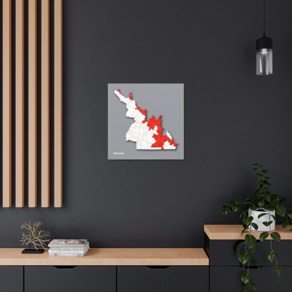 Virginia Canvas Gallery Wraps &#8211; Virginia Living Room Office Bedroom Wall Decor Home Canvas Art &#8211; Housewarming Gifts &#8211; VA New Home Gifts