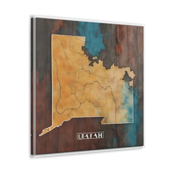 Utah Canvas Gallery Wraps &#8211; Utah Living Room Bedroom Office Wall Decor Home Canvas Art &#8211; Housewarming Gifts &#8211; UT New Home Gifts