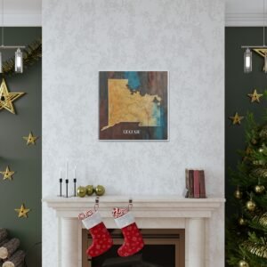 Utah Canvas Gallery Wraps &#8211; Utah Living Room Bedroom Office Wall Decor Home Canvas Art &#8211; Housewarming Gifts &#8211; UT New Home Gifts