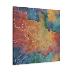 Utah Canvas Gallery Wraps &#8211; Utah Living Room Office Bedroom Wall Decor Home Canvas Art &#8211; Housewarming Gifts &#8211; UT New Home Gifts