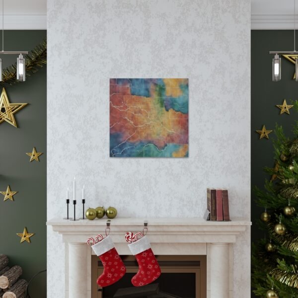 Utah Canvas Gallery Wraps &#8211; Utah Living Room Office Bedroom Wall Decor Home Canvas Art &#8211; Housewarming Gifts &#8211; UT New Home Gifts