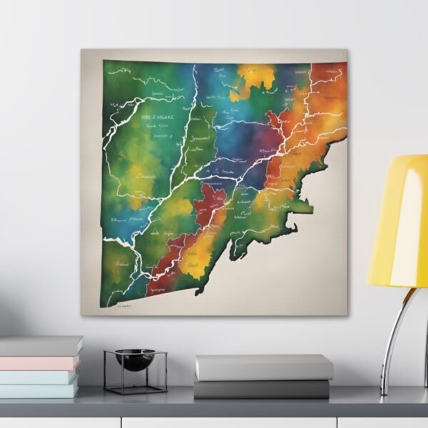 Vermont Canvas Gallery Wraps &#8211; Vermont Living Room Office Bedroom Wall Decor Home Canvas Art &#8211; Housewarming Gifts &#8211; VT New Home Gifts