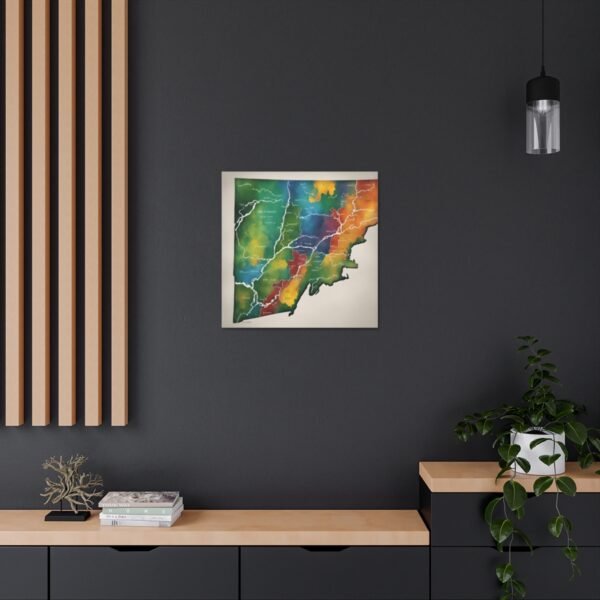 Vermont Canvas Gallery Wraps &#8211; Vermont Living Room Office Bedroom Wall Decor Home Canvas Art &#8211; Housewarming Gifts &#8211; VT New Home Gifts