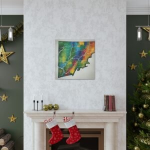 Vermont Canvas Gallery Wraps &#8211; Vermont Living Room Office Bedroom Wall Decor Home Canvas Art &#8211; Housewarming Gifts &#8211; VT New Home Gifts