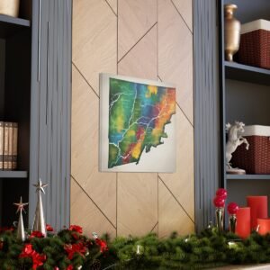 Vermont Canvas Gallery Wraps &#8211; Vermont Living Room Office Bedroom Wall Decor Home Canvas Art &#8211; Housewarming Gifts &#8211; VT New Home Gifts