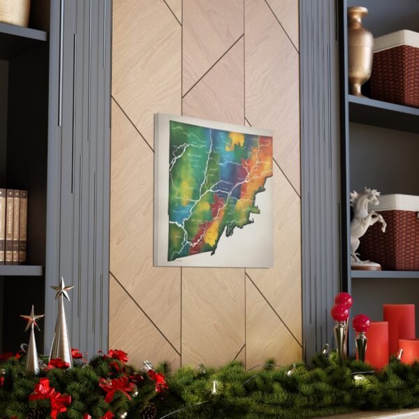 Vermont Canvas Gallery Wraps &#8211; Vermont Living Room Office Bedroom Wall Decor Home Canvas Art &#8211; Housewarming Gifts &#8211; VT New Home Gifts