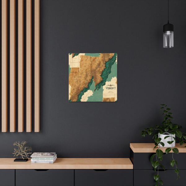 Vermont Canvas Gallery Wraps &#8211; Vermont Living Room Bedroom Office Wall Decor Home Canvas Art &#8211; Housewarming Gifts &#8211; VT New Home Gifts