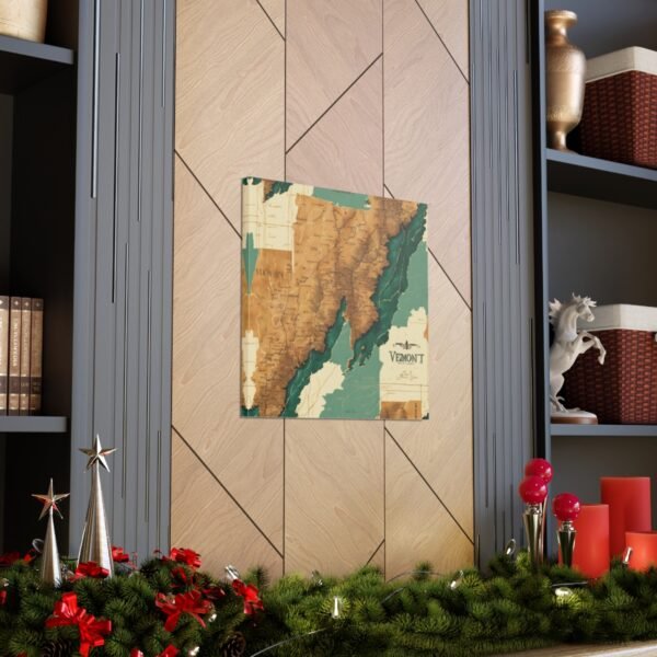 Vermont Canvas Gallery Wraps &#8211; Vermont Living Room Bedroom Office Wall Decor Home Canvas Art &#8211; Housewarming Gifts &#8211; VT New Home Gifts