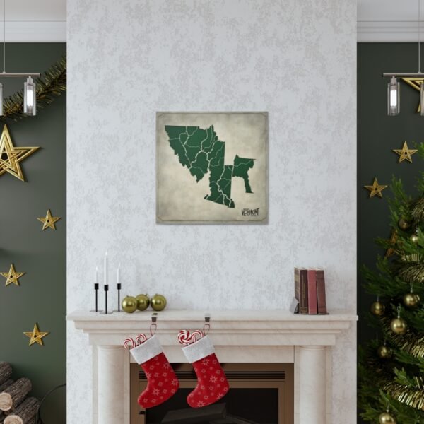 Vermont Canvas Gallery Wraps &#8211; Vermont Living Room Bedroom Wall Decor Office Home Canvas Art &#8211; Housewarming Gifts &#8211; VT New Home Gifts