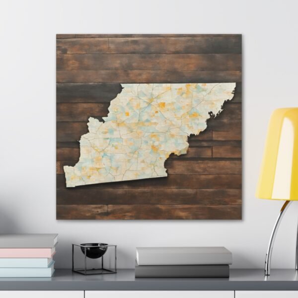 Tennessee Canvas Gallery Wraps &#8211; Tennessee Living Room Office Wall Decor Bedroom Home Canvas Art &#8211; Housewarming Gifts &#8211; TN New Home Gifts