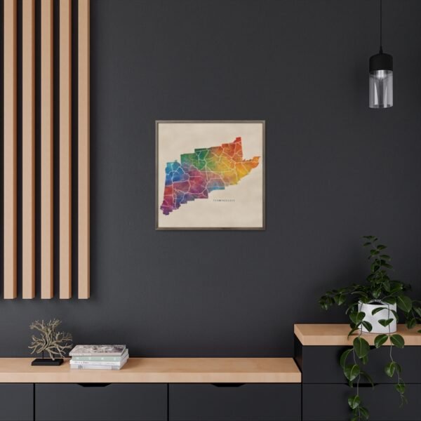 Tennessee Canvas Gallery Wraps &#8211; Tennessee Living Room Wall Decor Office Bedroom Home Canvas Art &#8211; Housewarming Gifts &#8211; TN New Home Gifts